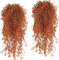 4 Pcs Artificial Hanging Plants Fall Decor Faux Hanging Plants Artificial Plants UV Resistant